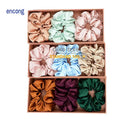 Wholesale Srunchie 4-5cm 22momme Silk Scrunchies Hair Ties Scrunchie Curler Headband Hair Ring
