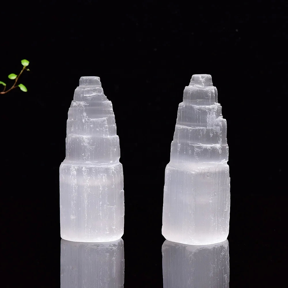 Wholesale Natural Crystals Healing Stones Crystal Towers Crystal Carving Selenite Tower