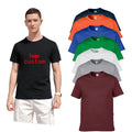 Customized LOGO Workout Shirts for Men Short Sleeve Moisture Wicking Athletic Gym Tshirts Multipack Casual Plain Tees