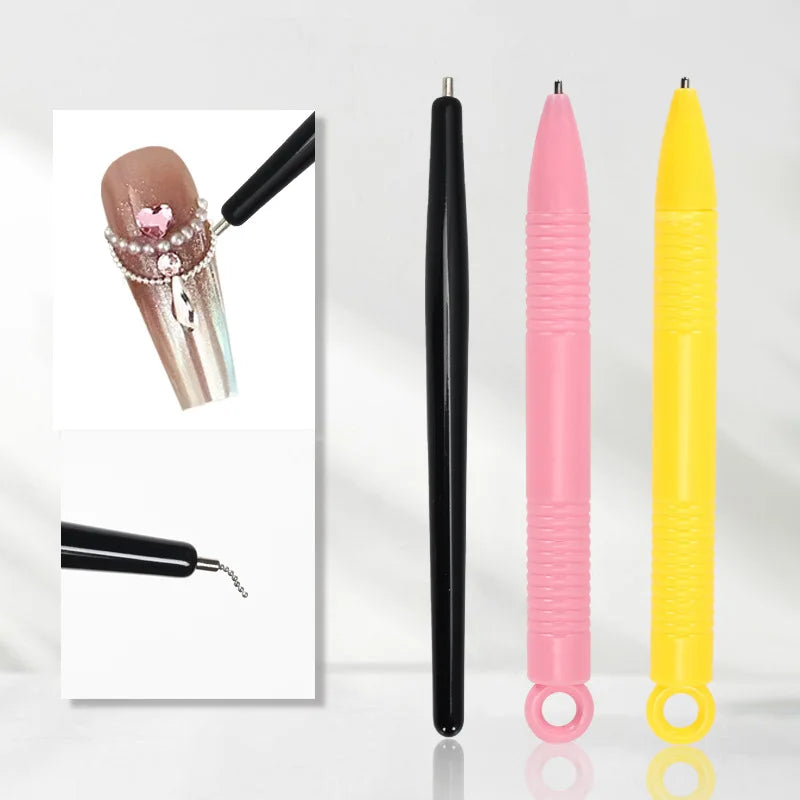 Nail Salon Tool Suction Steel Ball Magnetic Pen Multi-Function Nail Art Cat Eye Magnet Pen