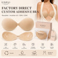 Invisible Lift Stick-On Sponge Breathable Front Closure Full Cup Wire Free Reusable Backless Strapless Adhesive Bra for Adults