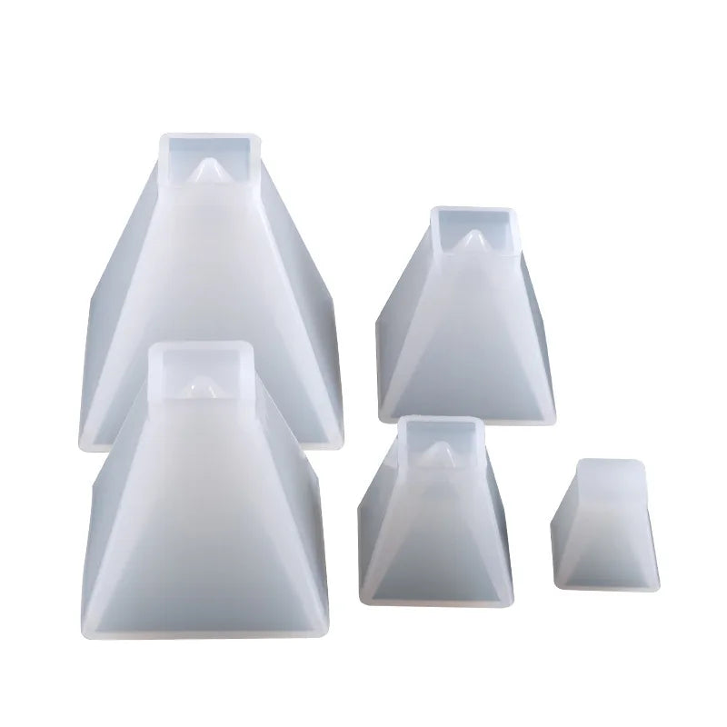 Pyramid shape Quadrangular cone Ornaments epoxy decorate cake Resin Crystal Glue Silicone Mold Aromatherapy for 3D Mould