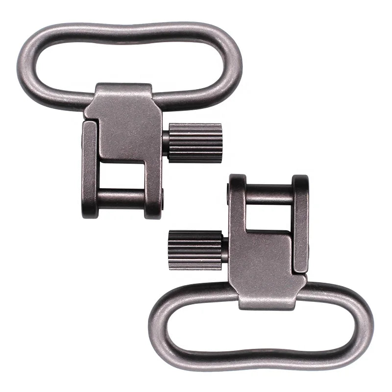 1.25\" Stainless Steel All-Metal Quick Detachable Tri-Lock Adjustable Sling Attachment QD Swivel for Hunting Accessories