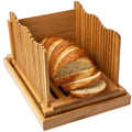 Multifunctional Bread Slicer for Sourdough Rounds Adjustable Bread Slicer for Home Bamboo Bread Cutter