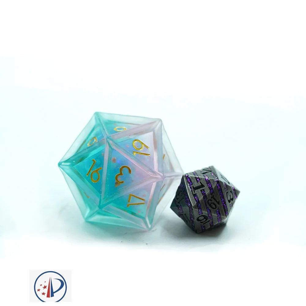 Yushun Large 33mm Resin Single Oversize Dice New Design with Proprietary Technology Polyhedral Shape for DND Games Board Games