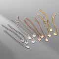 DIY S925 Sterling Silver Jewelry Findings Necklace Extender Chain With Tags Lobster Clasp Bracelet Extended Tail Chain