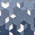 Modern 100% Polyester Fiber Acoustic Panels for School Music Studios Eco-friendly Fireproof Level B1 3D Graphic Design NRC