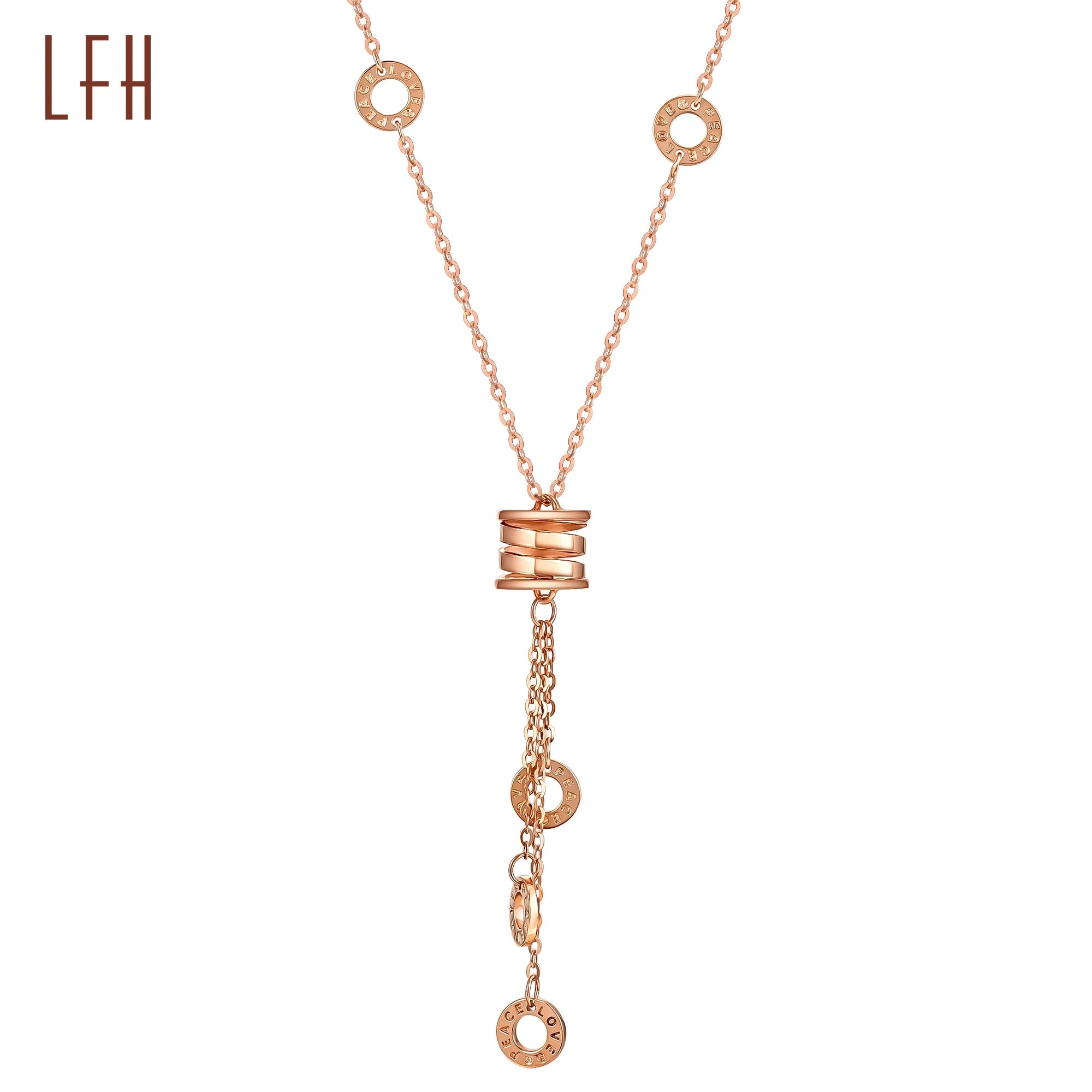 Minimalist Waist Tassel Roman Numeral 18k Pure Gold Necklace Women's Collarbone Chain Oro 18k Original Real Gold Jewelri