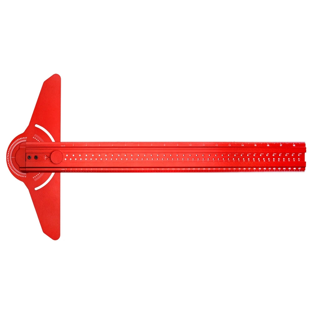Aluminum Alloy 360 Degree Protracto Angle Multifunction Edge Ruler Industrial/DIY Scribe Marking Framing Measuring Tool OEM/ODM