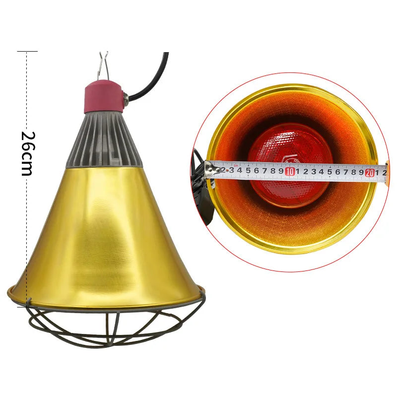 Aluminium Waterproof Lamp Housing Piglet Heating Lamp Cover 21.5CM Pig Farm Lampshade
