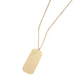 18K Gold Plated Arabic Calligraphy Stainless Steel Islamic Pendant Rectangular Hot Beads for Women Eid Gifts Muslim