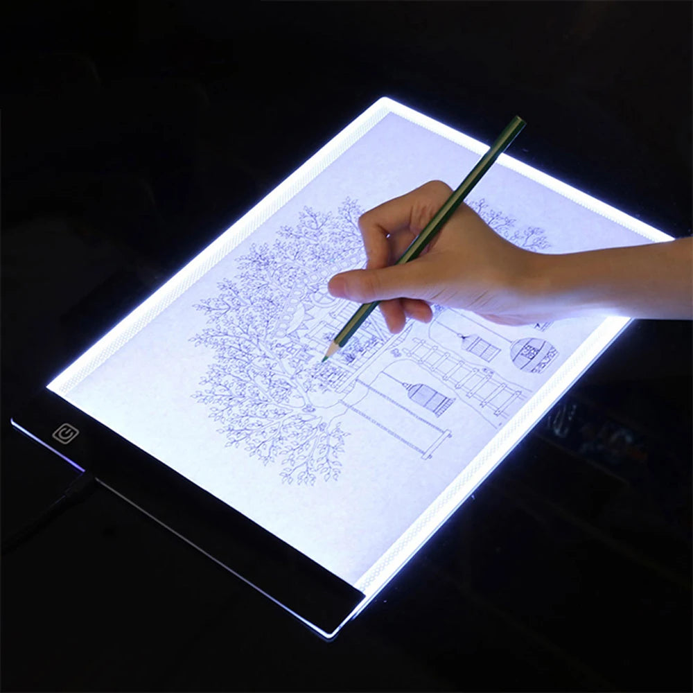 A4 LED Drawing Tablet Painting Board Copy Pad Writing Sketching Wacom Tracing Led Light Pad LED Drawing Board
