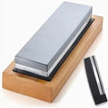White Corundum Oil Stone Dual-Sided Knife Sharpener Stainless Steel Household Grinding Tool for Kitchen Use