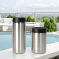 12 oz Stainless Steel & Glass Vacuum Insulated Eco-Friendly Cooler with Lid for Cola Beer & Mixed Drinks Customized Sublimation