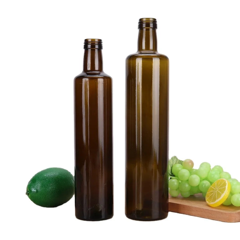 Wholesale Empty 250ml 500ml 750ml 1000ml dorica round glass bottle olive oil bottle