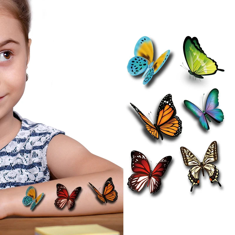 Lovely Glitter Shinning Butterfly Temporary Body Art Tattoo Sticker