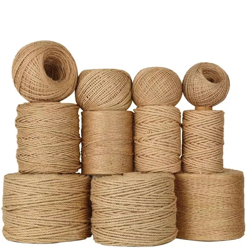 Jute Sisal Hay Binding Twine Gardening Decoration Twine Agriculture Rope Family DIY Thread Free Samples