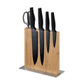 Magnetic knife block - Kitchen storage strong magnet for knives and utensils - Simple modern bamboo magnet utensiery holder