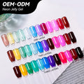JTING Newest Design Jelly Transparent Neon Glaze Gel Nail Polish ODM/OEM Free Custom Private Brand Professional Nail Supplier