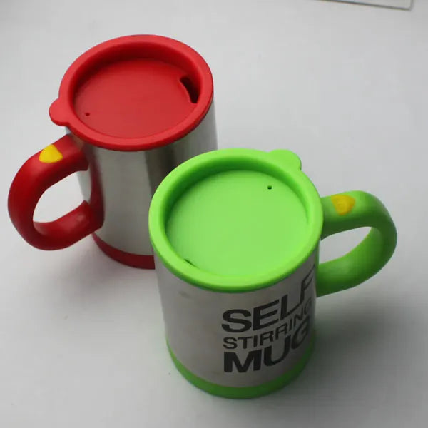 Factory Provide SS Automatic mixing Arabic Coffee Cup Set Self Stirring Mug
