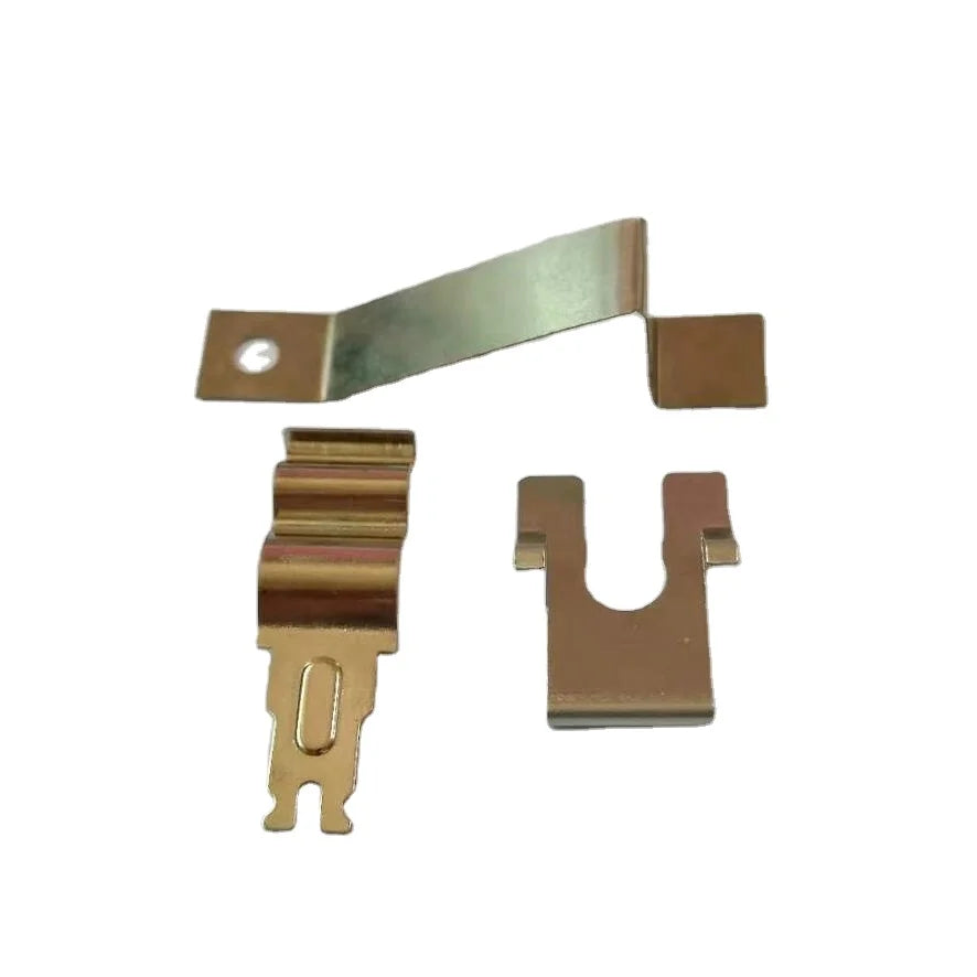 Customized Stainless Steel Flat Spring Clip Contacts Metal Battery Spring Plate Clips
