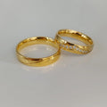 Latest 18k Gold Plated Crown Wedding Ring Prices Couple Set Stainless Steel Jewelry Anel Bague Anillos Eheringe Snubni Prsten