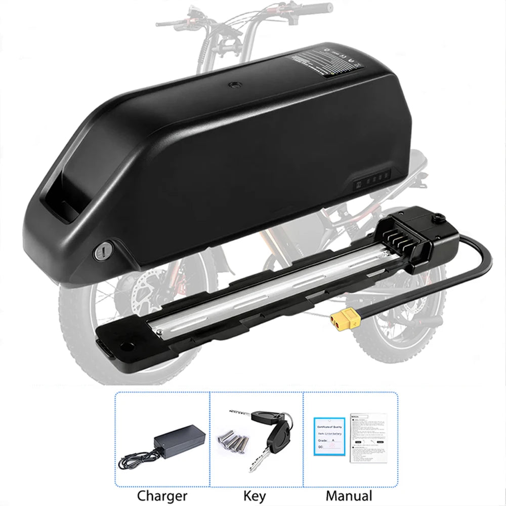 Fast Shipping 48V Electric Bike Battery Pack 25Ah Akku Built-in 50A BMS for 250-1800W Tricycle Rickshaw Motor with 3A Charger