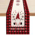 Farmhouse Dining Table Runners Felt Christmas Gnome Linen Table Runners Dresser Scarves Table Decor
