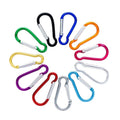 Wholesale Custom Aluminum Snap Hook Carabiner Clips with Laser Engraved Logo Keychain Camping Accessories Made of Aluminum Alloy