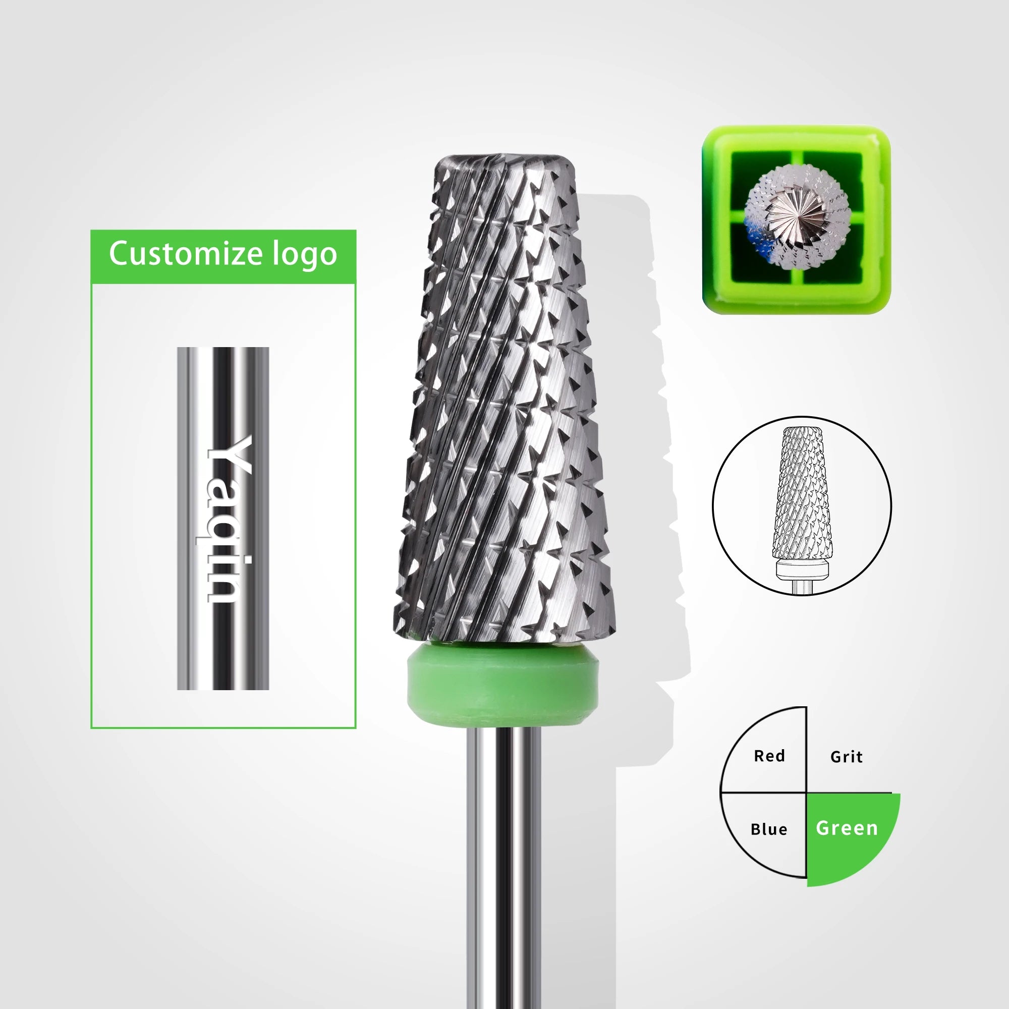 2025 Manicure Pedicure Nail Machine Tool Tungsten Carbide Burr Strong Nail Drill Bits