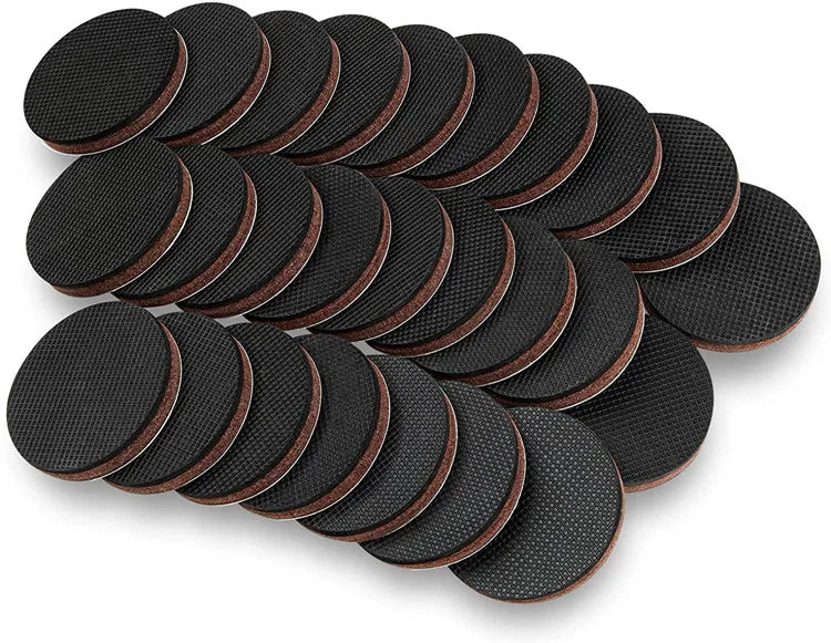 Non Slip Furniture Pads 26Pcs 2" Self Adhesive Furniture Grippers Non Skid Furniture Pads Anti Slip Rubber Feet Pads