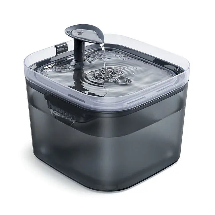 Custom Electric Smart Pet Drink Fountain Cat Water Feeder Automatic 4 Filtrations System Chargeable Indoor/Outdoor Use Plastic