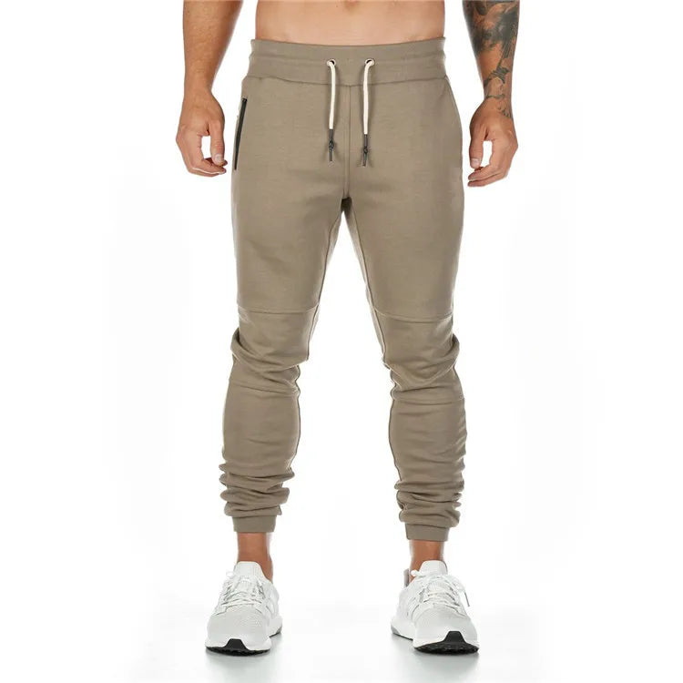 A84 New Sports Pants Men's Fitness Trousers Summer Thin Slim Stretch Fitness Trousers Gym Workout Sport Pants