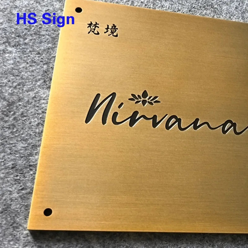 Memorial Plaque Grave Ready Ship Hongsen Custom Antique Bronze Metal Cast Engraved 3D Carved 2-5mm Thick Office Sign Cemeteries