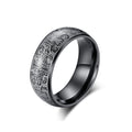 BASQUESUN Factory Stock Wholesale Custom Stainless Steel Chinese Style Retro Roe Deer Owl Men's Gluttonous Pattern Ring