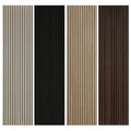 For KASARO Best Decor 3D Fluted Wooden Acoustic Panels Pet Felt Sound Proof Wall Panel for Modern Living Room Hotel Warehouse