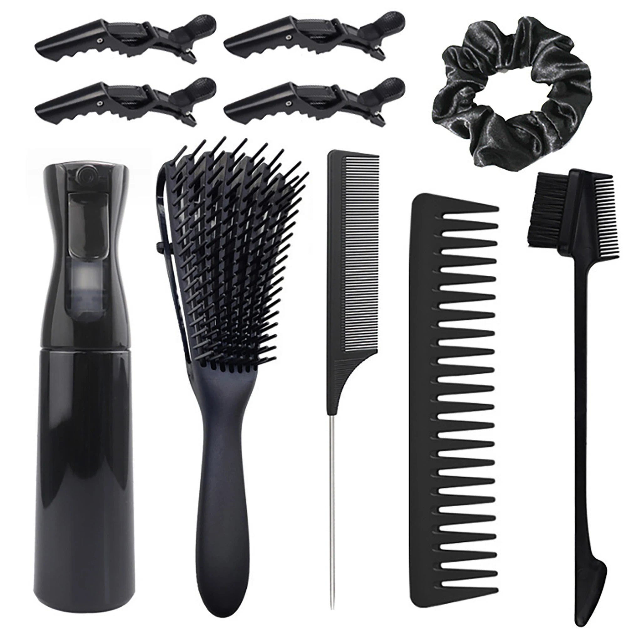 Best Seller Octopus Flat Hair Comb Set New Salon Hair Care Kit Macaron Color Popular Fashion for Home Personalized Set Plastic