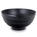Unbreakable Eco Friendly Commercial Grade Korean Restaurant Dinnerware 4 Inch Rice Serving Black Melamine Soup Bowl