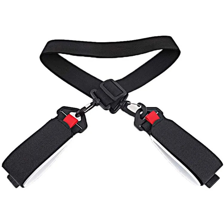Custom Eco-Friendly Durable Men's Alpine Adjustable Snowboard Binding Ski and Pole Shoulder Carrier Strap