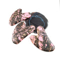 Huiying Summer Hot Product Rhodonite jasper Gem Guasha Board Beauty Equipment Heart Guastone