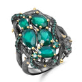 Abiding  Premier Design Handmade Branch Snake Element  925 Sterling Silver  Beautiful Women Fine Jewelry