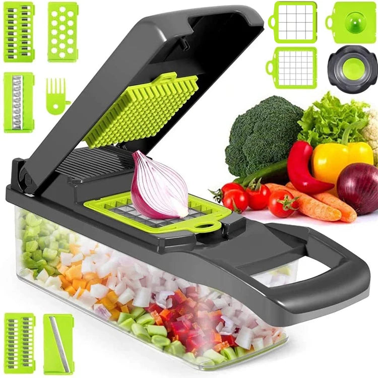 Factory Wholesale 16 in 1 Multifunctional Vegetable Chopper Mandoline Slicer Food Processor Kitchen Accessories