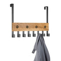 US Style 8-Coat Hooks Rail Door Rack Over-the-Door Hook Hanger for Hats and Towels Popular Door Hanger