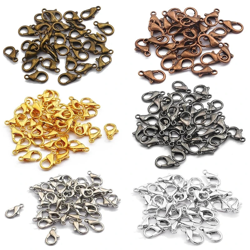 Factory Wholesale Jewelry Zinc Alloy Gold Necklace Bracelet Lobster Clasp for Jewelry Making
