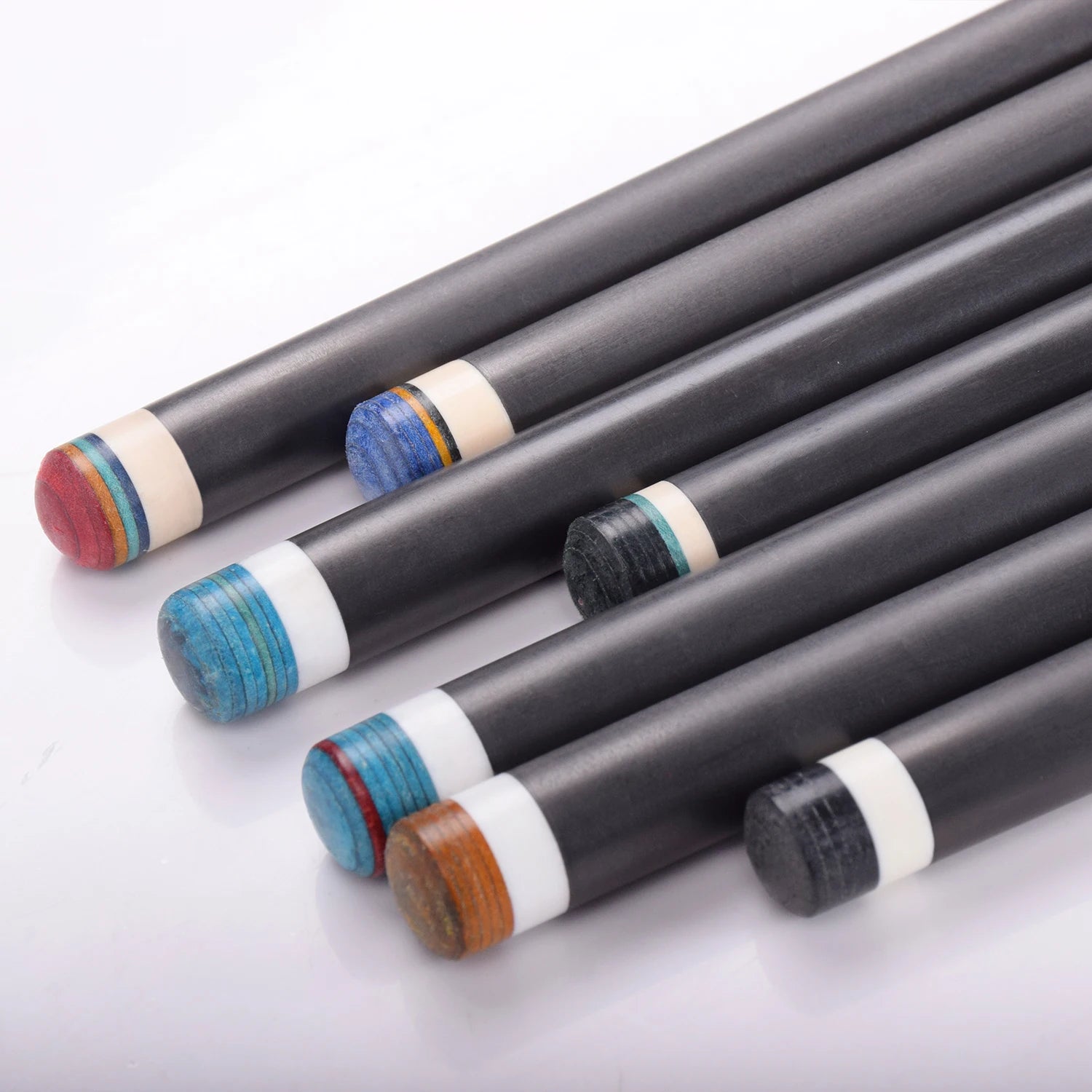 New Arrival High Precision Carbon Fiber Pool Cue Ebony Butt Sleeve with Stainless Steel Joint for Pool Table