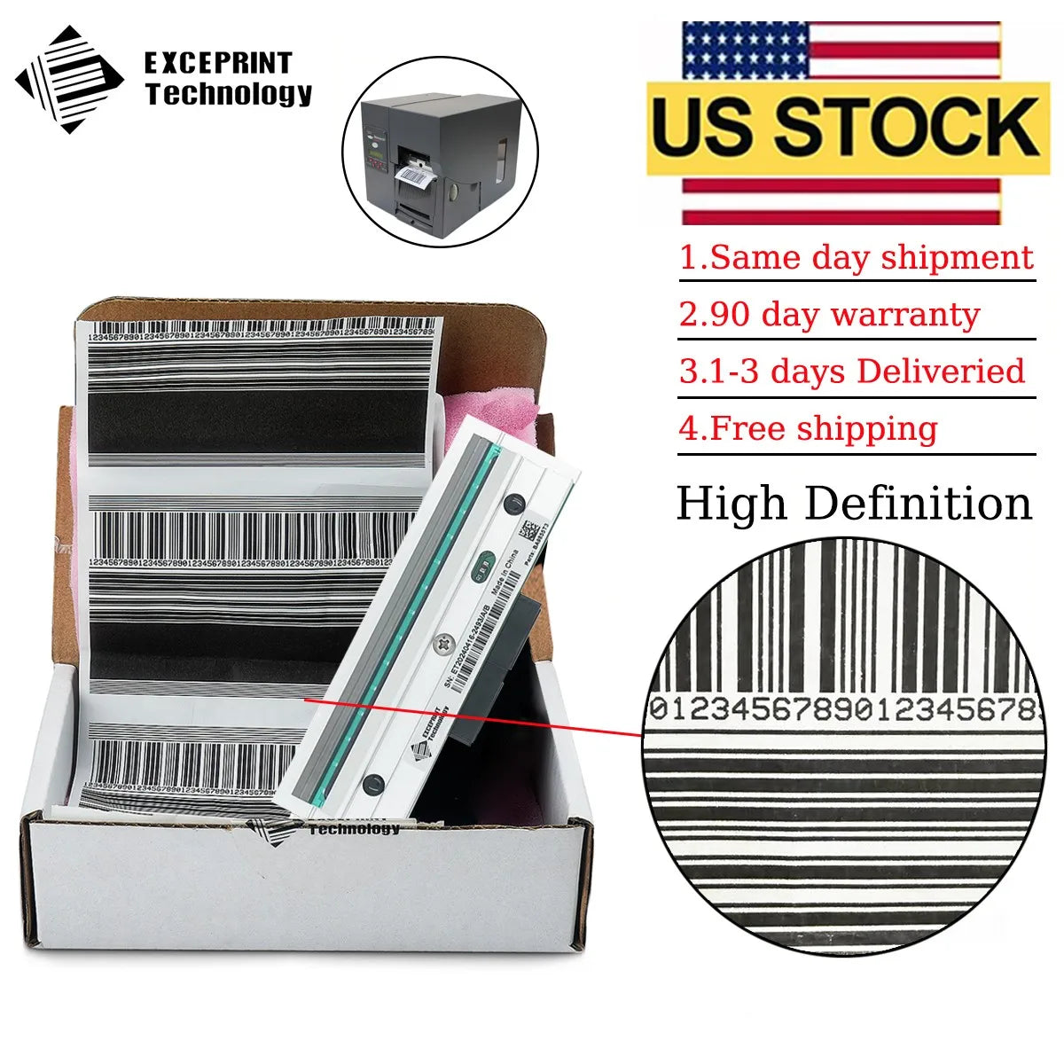 USA STOCK Printhead for Avery Monarch 9820 9825 9855 Printer 300dpi 12055201 Thermal Printhead Brand New KPA-106-12TAF1-MM2