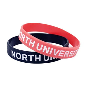 Customized Sport Silicone Rubber Flag Wristband Bracelet with Your Own Logo Manufacturer Custom Bracelet for Fitness Exercise