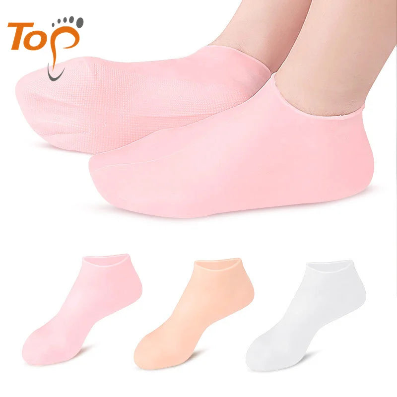 Silicone Sebs Exfoliation Spa Rejuvenation Foot protection Socks Foot Skin Care Elastic Moisturizing Socks