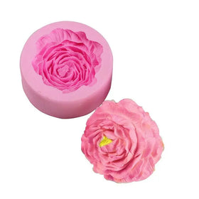 Heat Resistant Non-Toxic 3D Peony Flower Candle Molds Reusable Silicone Peony Candle Mold Soap Mould Sugar Fondant Mold Cake