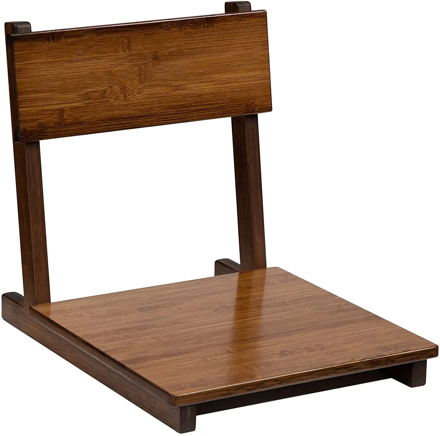 Meditation Floor Seating Japanese Legless Bamboo Tatami Chair Back Support Portable Leisure Chair for Living Room Apartment